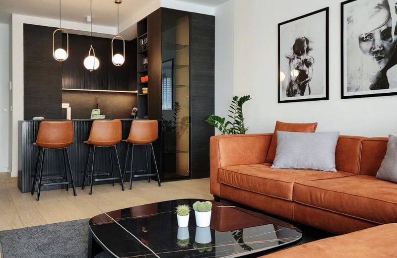 Rental of a stylish 3-room apartment, 97 m², K-District Residential Complex, Belgrade, Serbia